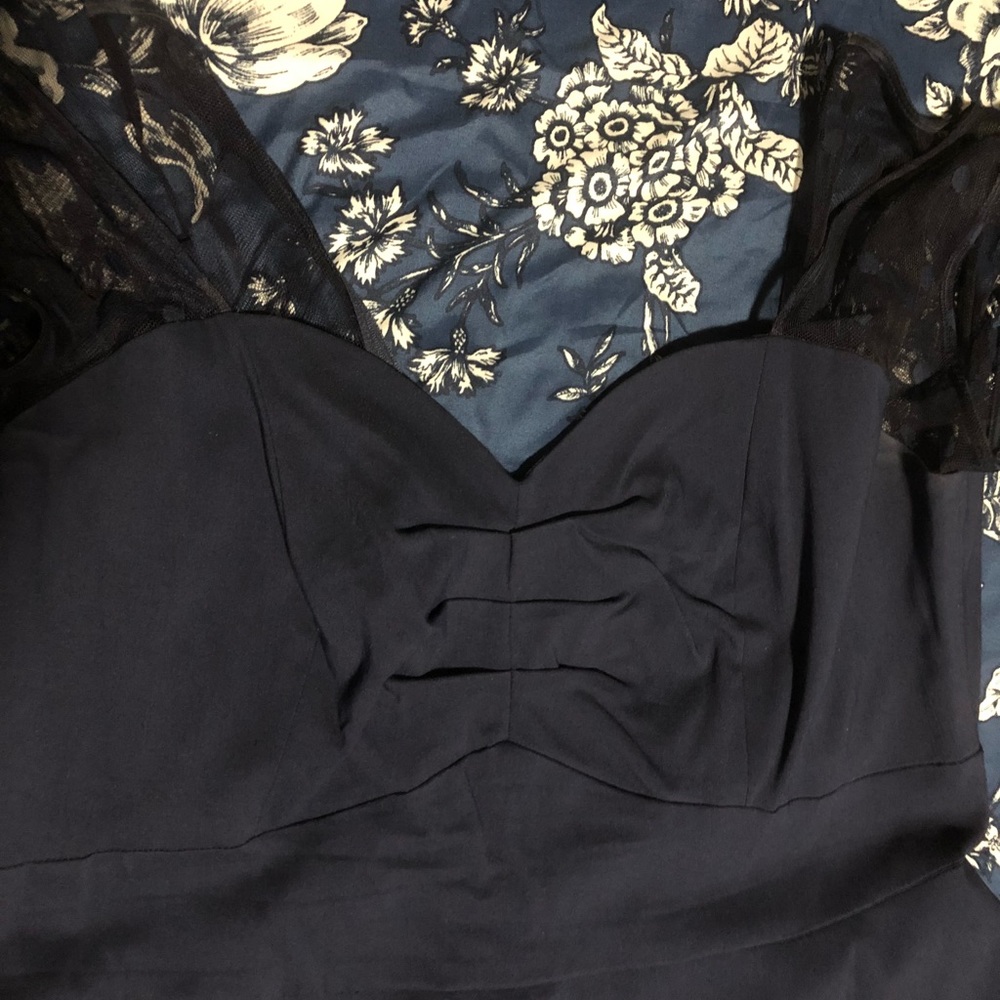 Torrid navy blue sleeveless dress  shear front